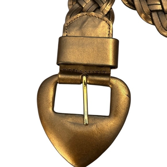 Saks Fifth Avenue leather braided belt size medium - Picture 5 of 6